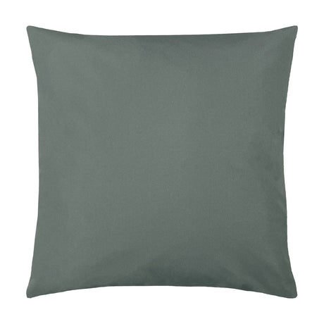 Plain Printed Polyester Cushion in grey, a square outdoor cushion with a soft matte finish and no pattern, shown against a plain white background.