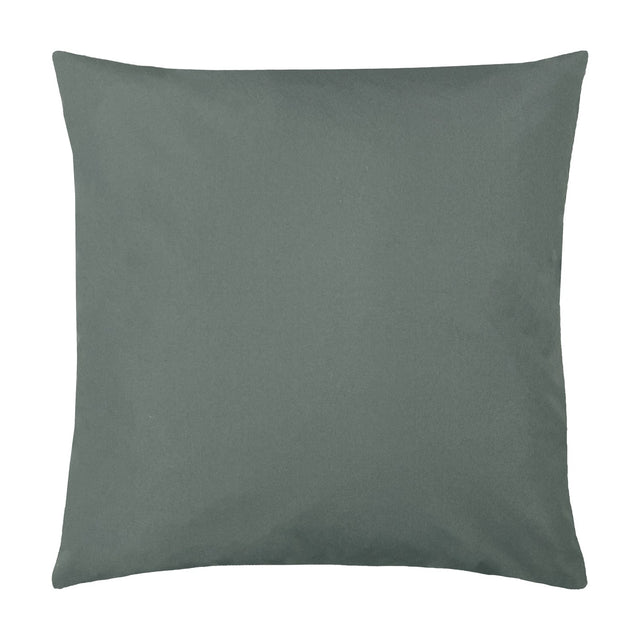 Plain Printed Polyester Cushion in grey, a square outdoor cushion with a soft matte finish and no pattern, shown against a plain white background.