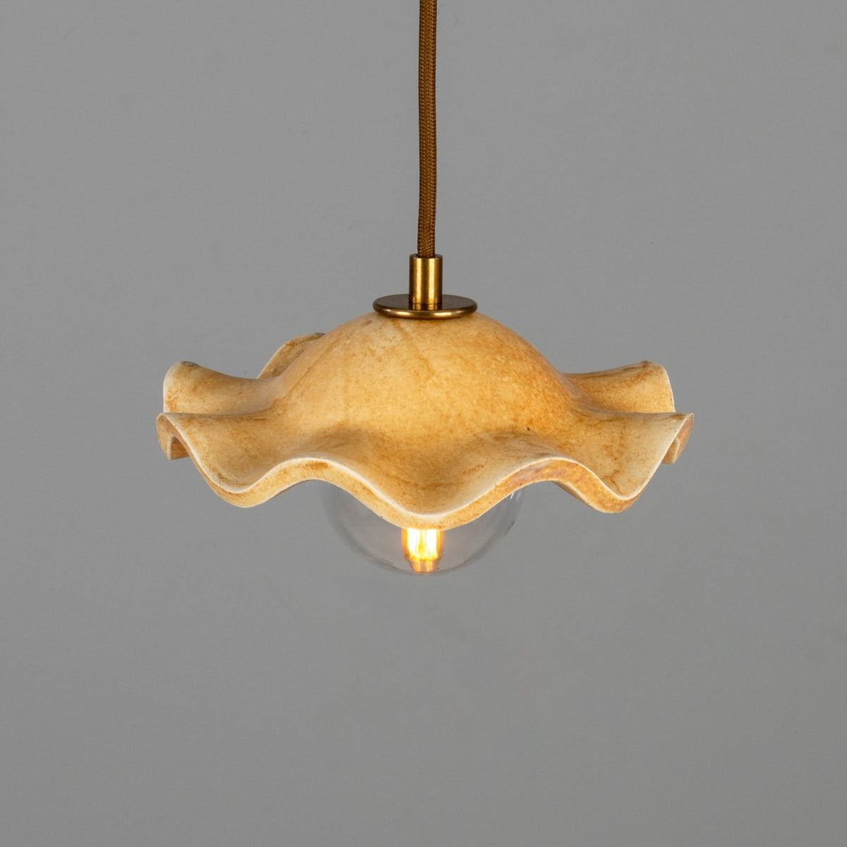 Rivale Ceramic Globe Pendant Light - Oatstone