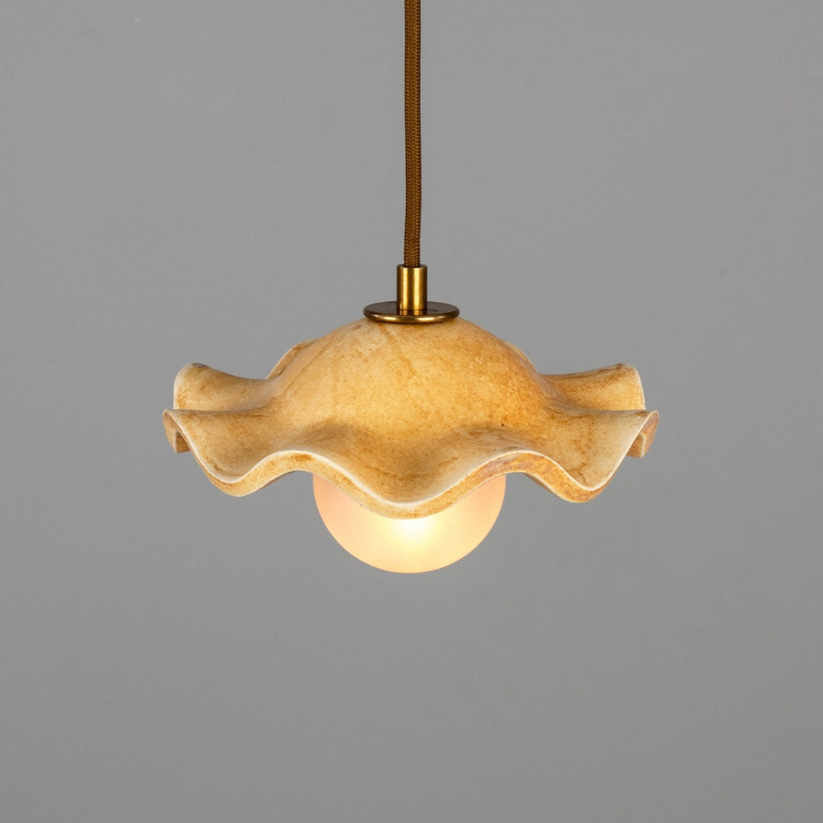 Rivale Ceramic Globe Pendant Light - Oatstone