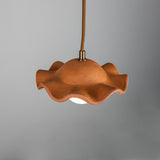 Rivale Ceramic Globe Pendant Light - Red Iron