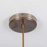 Rivale Ceramic Globe Pendant Light - Red Iron