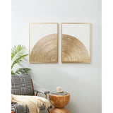 Roberval Wall Art Set of 2 - White & Gold