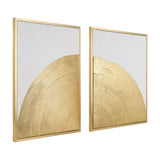 Roberval Wall Art Set of 2 - White & Gold