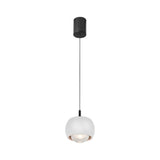 Roller 7.7cm LED Pendant Light 12W 3000K - White & Black