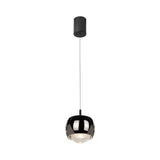 Roller 7.7cm LED Pendant Light 12W 3000K - Chrome & Black