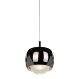 Roller 7.7cm LED Pendant Light 12W 3000K - Chrome & Black