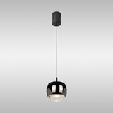 Roller 7.7cm LED Pendant Light 12W 3000K - Chrome & Black