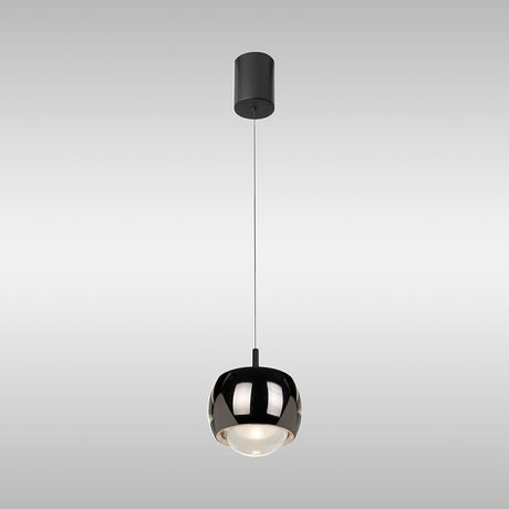 Roller 7.7cm LED Pendant Light 12W 3000K - Chrome & Black