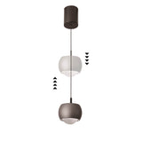 Roller 7.7cm LED Pendant Light 12W 3000K - Coffee & Black