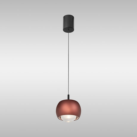 Roller 7.7cm LED Pendant Light 12W 3000K - Coffee & Black