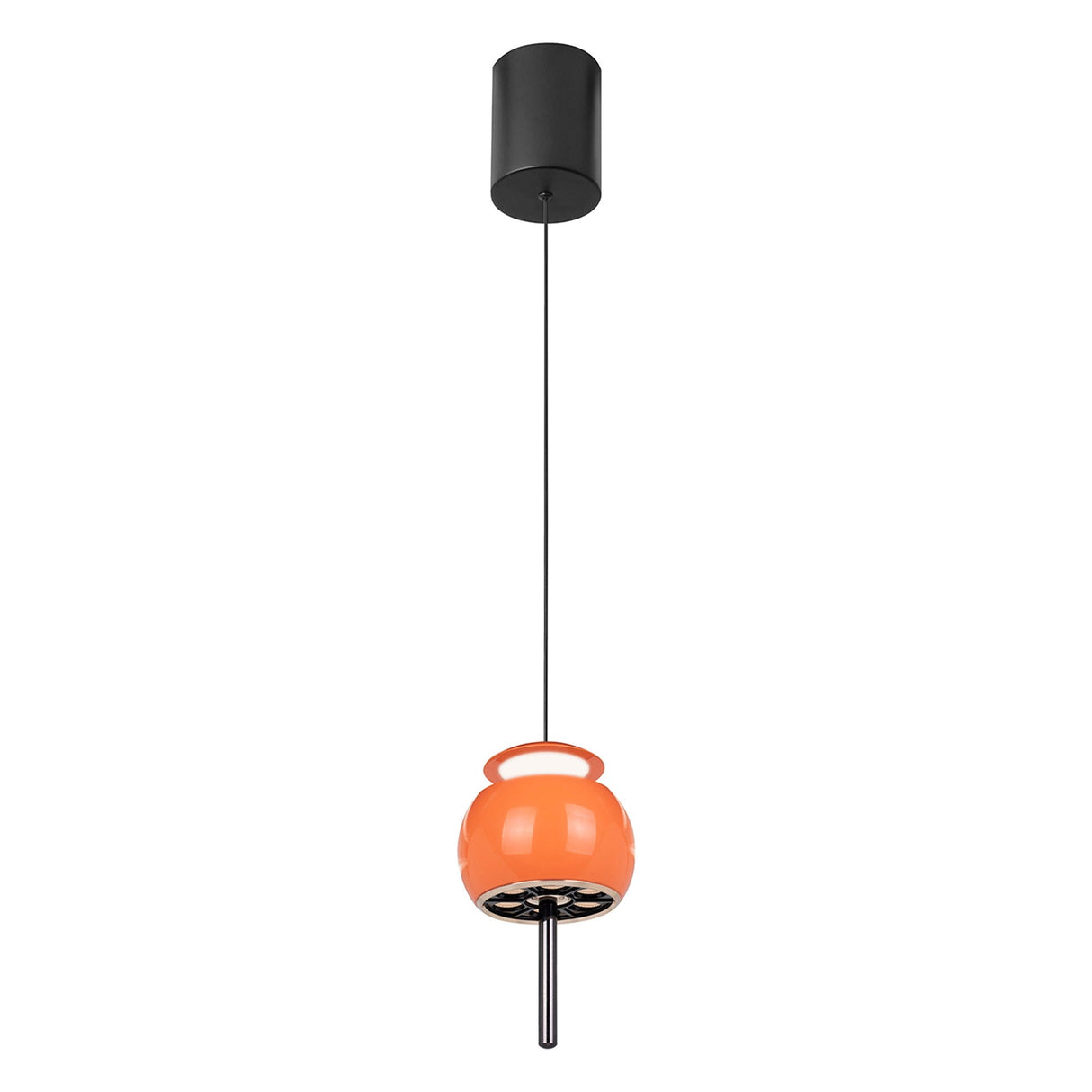 Roller 9.6cm LED Pendant Light 12W 3000K - Orange & Black
