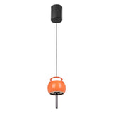 Roller 9.6cm LED Pendant Light 12W 3000K - Orange & Black