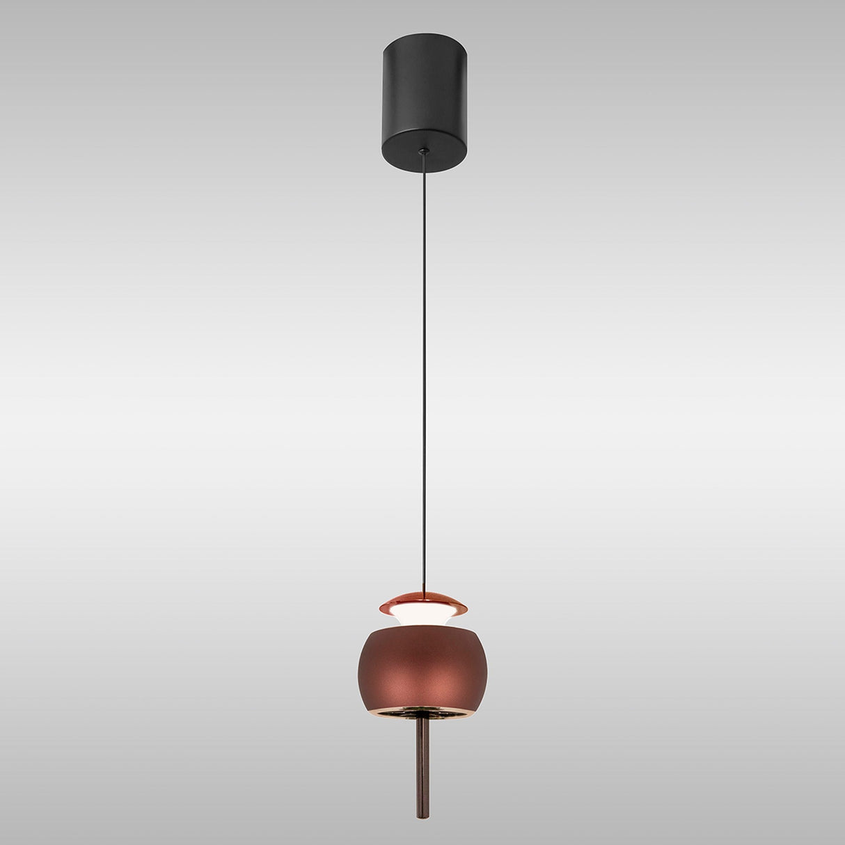 Roller 9.6cm LED Pendant Light 12W 3000K - Coffee & Black
