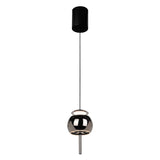 Roller 9.6cm LED Pendant Light 12W 3000K - Black Chrome & Black