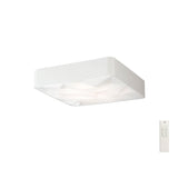 Rombos Square CCT Dimmable LED Flush Ceiling Light With Remote Control - White