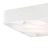 Rombos Rectangular CCT Dimmable LED Flush Ceiling Light With Remote Control - White