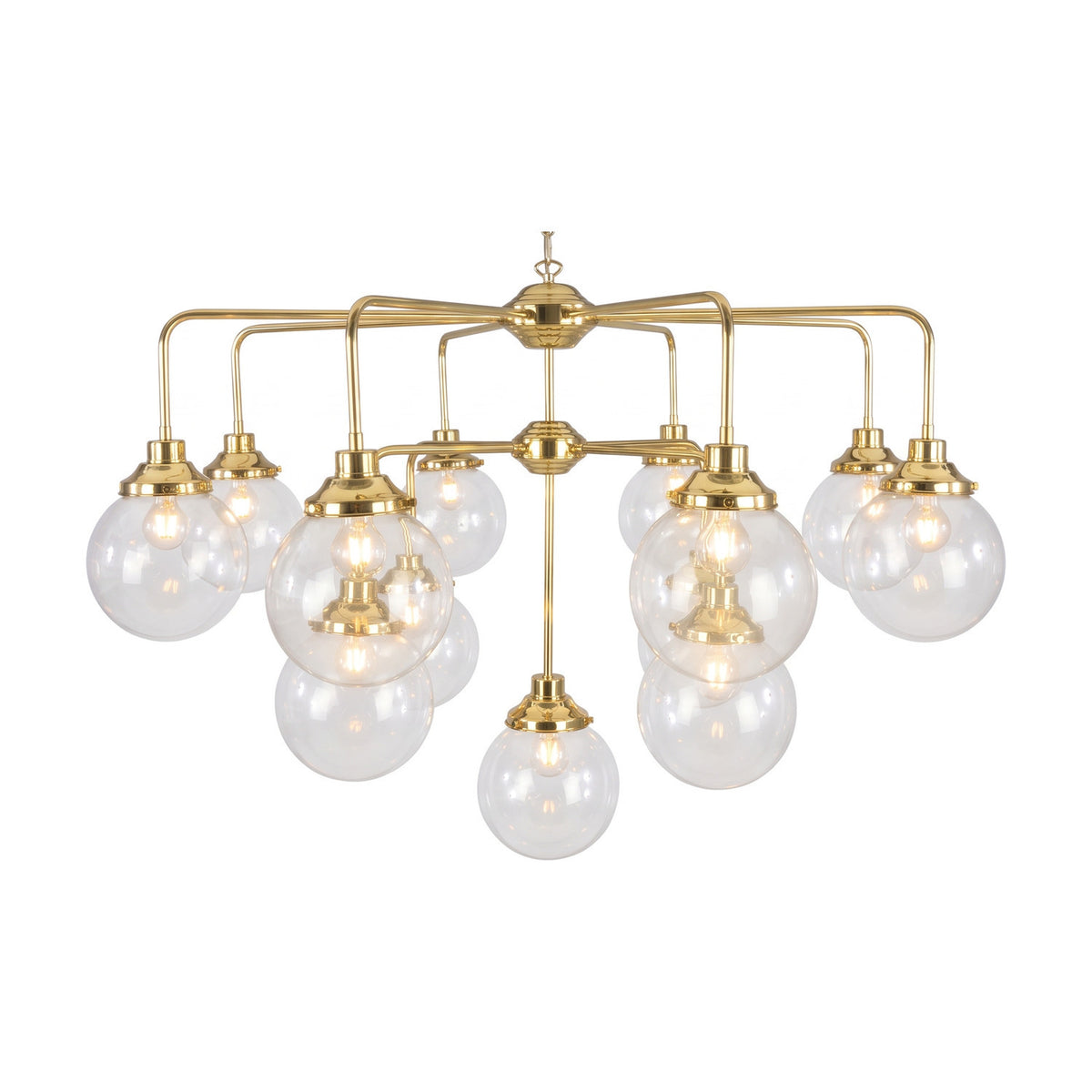 Rome 13 Light Glass Globe Chandelier