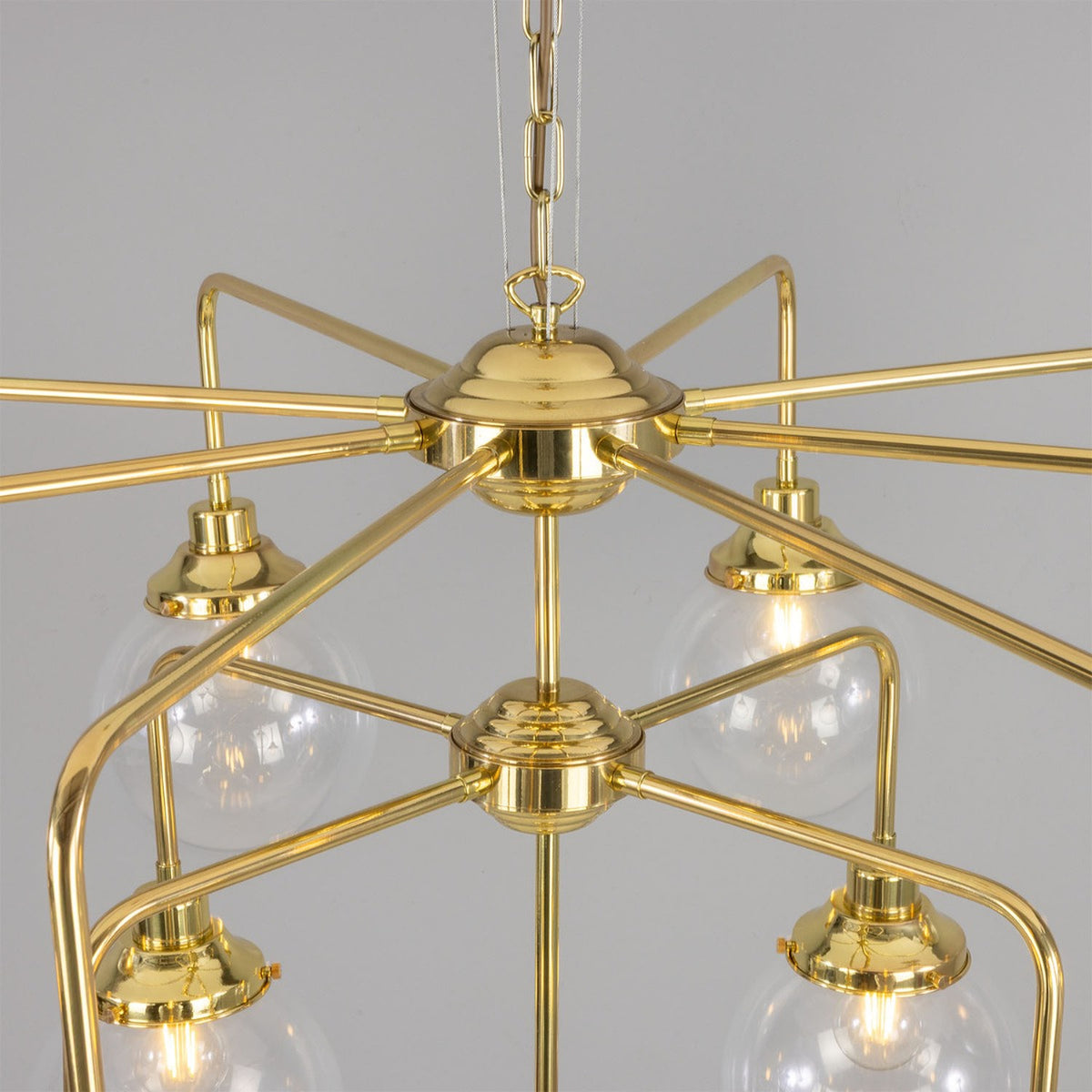 Rome 13 Light Glass Globe Chandelier