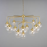 Rome 13 Light Glass Globe Chandelier