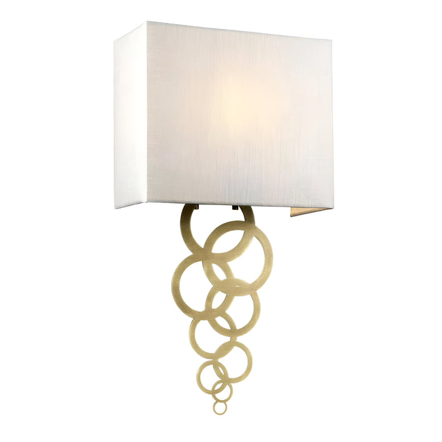 Rosa Medium 1 Light Wall Light - Aged Brass