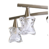 Rosa 64cm Telescopic 6 Light Chandelier/Semi-Flush - Satin Nickel