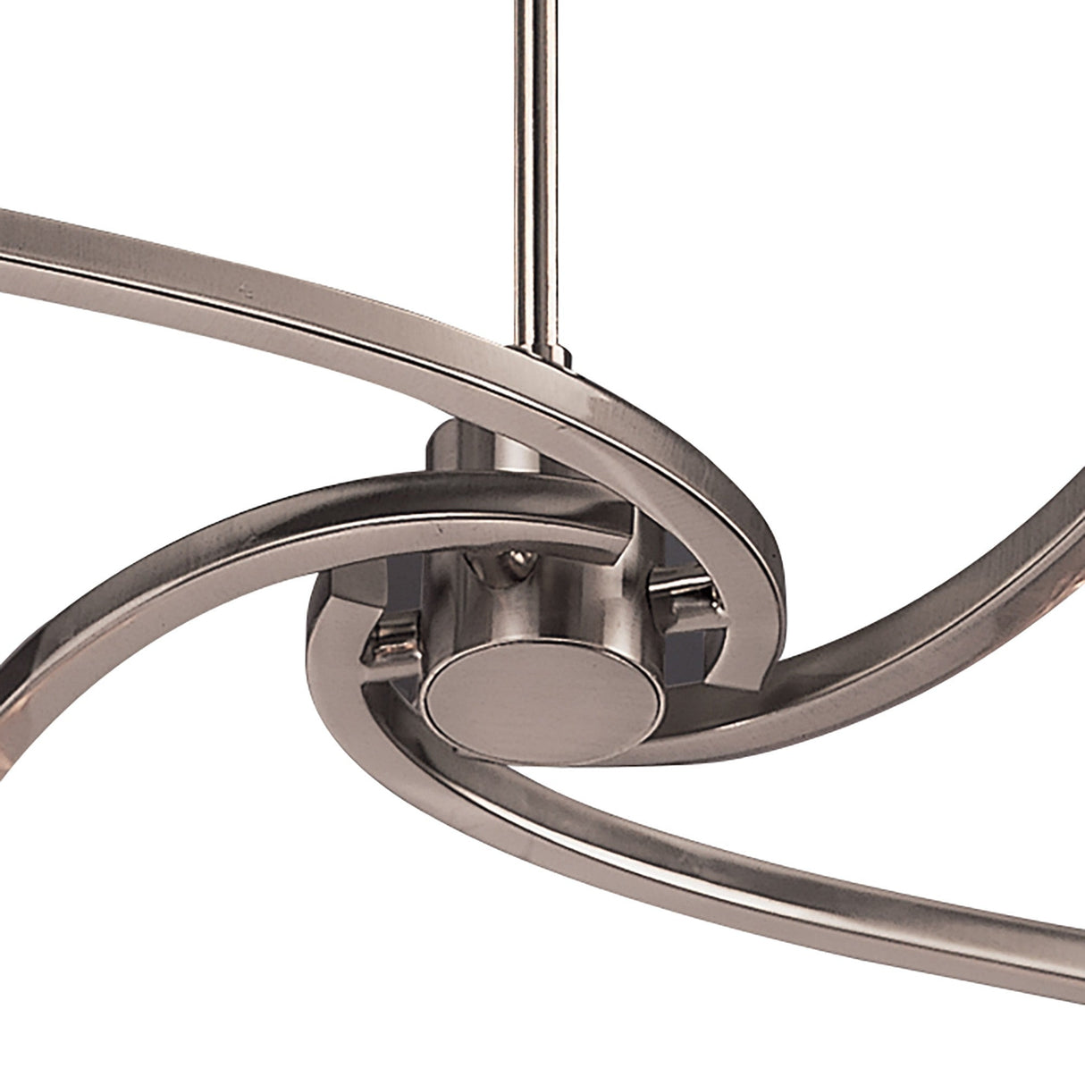 Rosa 48cm Telescopic 6 Light Chandelier/Semi-Flush - Satin Nickel