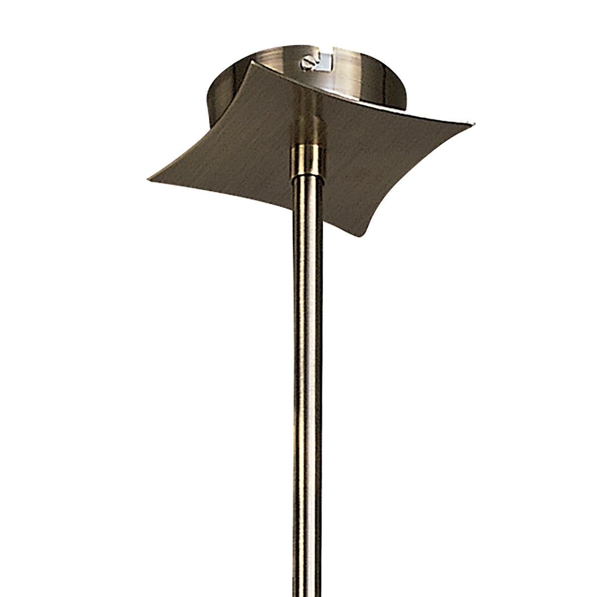 Rosa 82cm Telescopic 8 Light Chandelier - Antique Brass