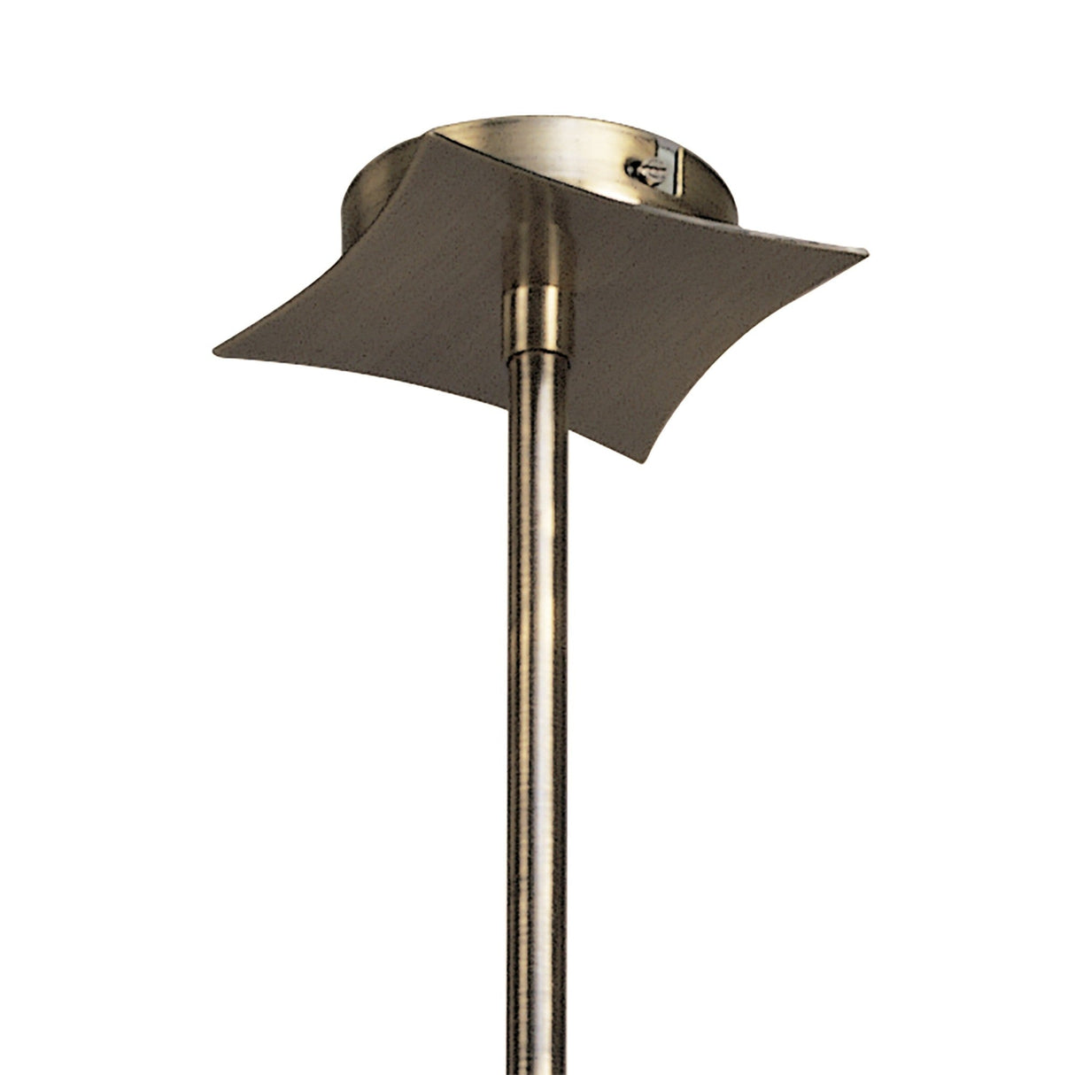 Rosa 64cm Telescopic 6 Light Chandelier/Semi-Flush - Antique Brass