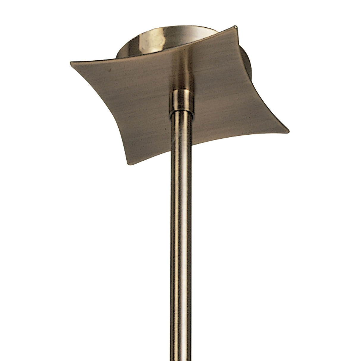 Rosa 48cm Telescopic 4 Light Chandelier/Semi-Flush - Antique Brass