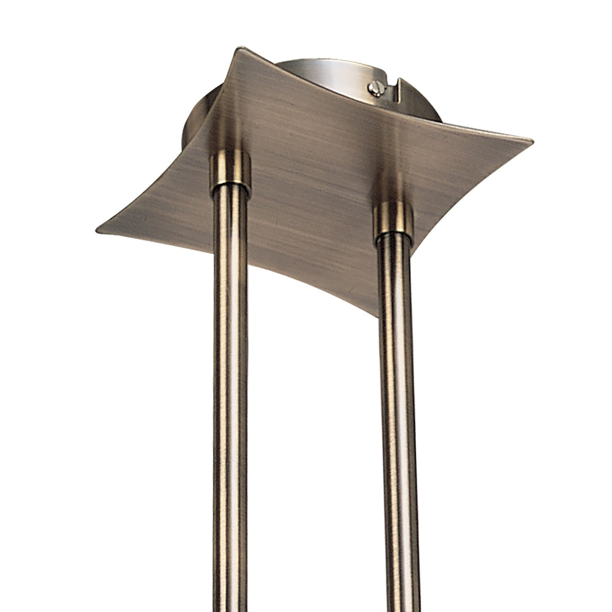 Rosa Telescopic 4 Light Linear Suspension Light - Antique Brass