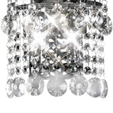 Rosina 2 Light Crystal Wall Light -  Chrome