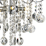 Rosina 42cm 5 Light Crystal Chandelier - Polished Chrome
