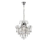 Rosina 48cm 6 Light Crystal Chandelier - Polished Chrome