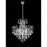 Rosina 63cm 7 Light Crystal Chandelier - Polished Chrome