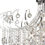 Rosina 83cm 8 Light Crystal Chandelier - Polished Chrome