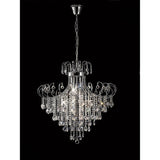 Rosina 83cm 8 Light Crystal Chandelier - Polished Chrome