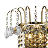 Rosina 2 Light  Crystal Wall Light - Gold