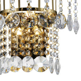 Rosina 2 Light  Crystal Wall Light - Gold