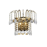 Rosina 2 Light  Crystal Wall Light - Gold