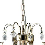 Rosina 42cm 5 Light Crystal Chandelier - French Gold