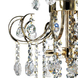 Rosina 42cm 5 Light Crystal Chandelier - French Gold