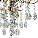 Rosina 42cm 5 Light Crystal Chandelier - French Gold