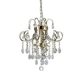 Rosina 42cm 5 Light Crystal Chandelier - French Gold