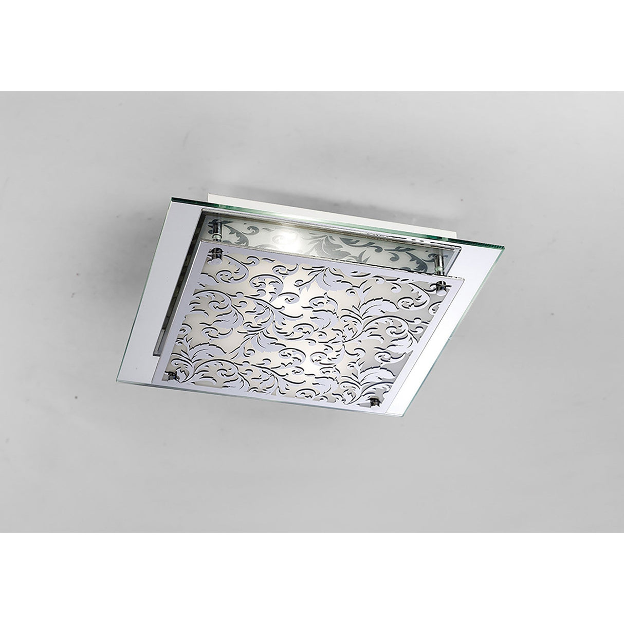 Roveta 2 Light Wall/Flush Ceiling Light - Polished Chrome