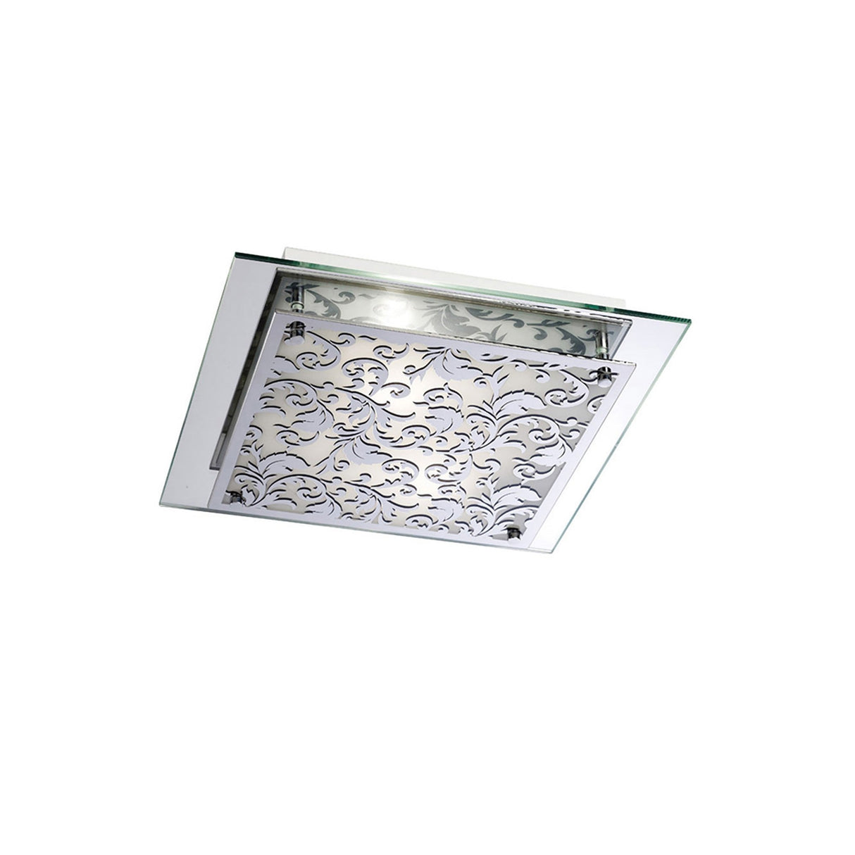 Roveta 2 Light Wall/Flush Ceiling Light - Polished Chrome