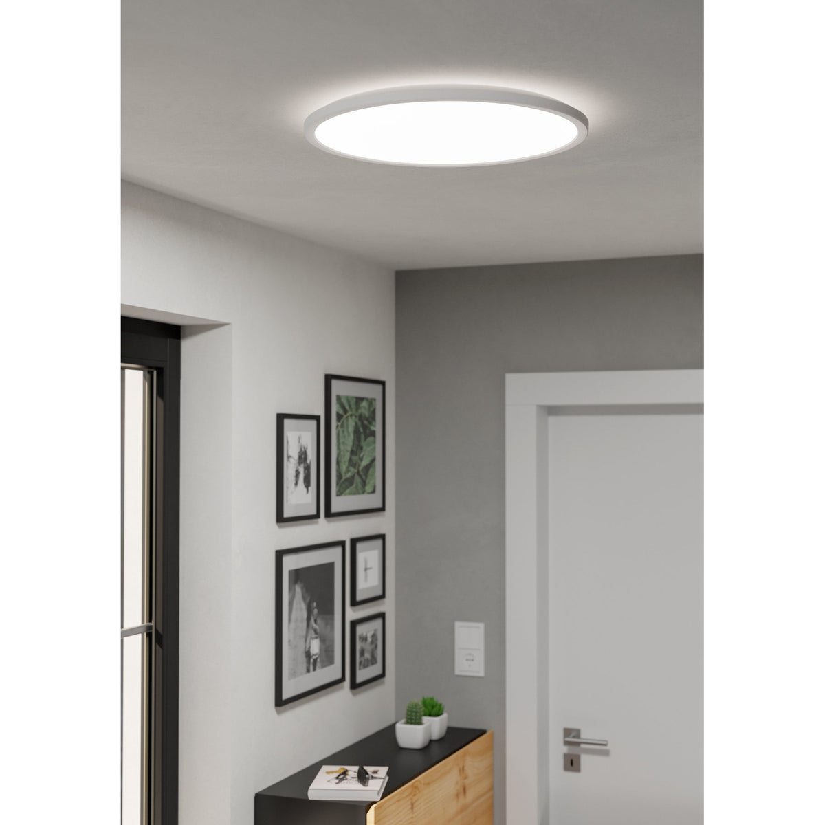 Rovito LED Flush Ceiling Light 50cm - White