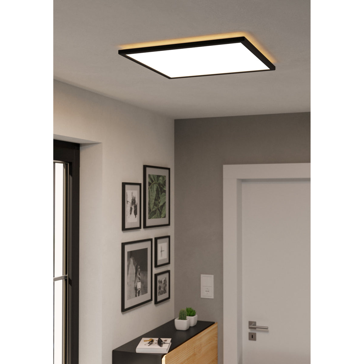 Rovito LED Panel Light 50 x 50cm - Black