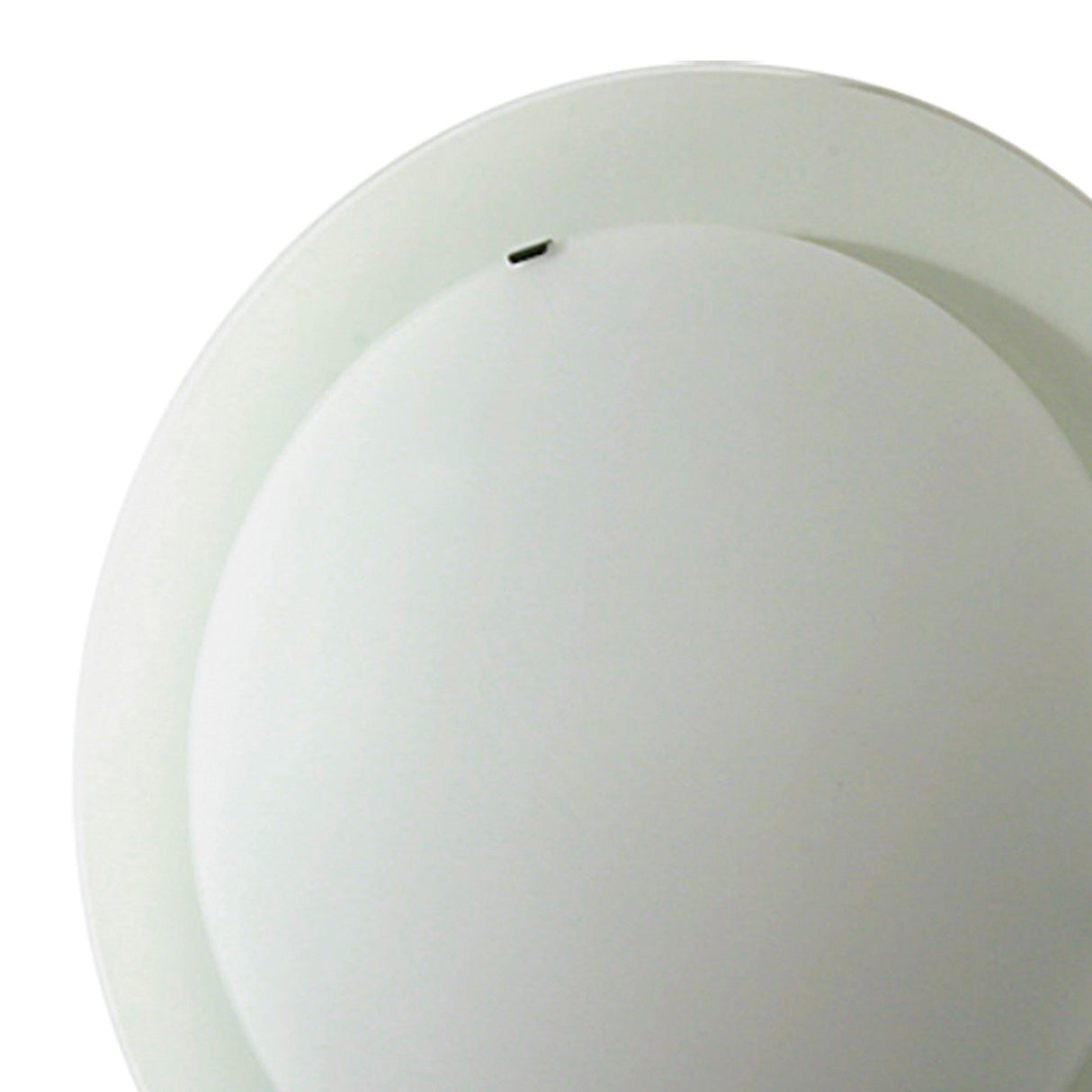 Ruby 2 Light Flush Round Opal Glass Ceiling Light - Satin Nickel