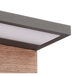 Ruka PIR Sensor Outdoor LED Wall Light - Anthracite/Brown